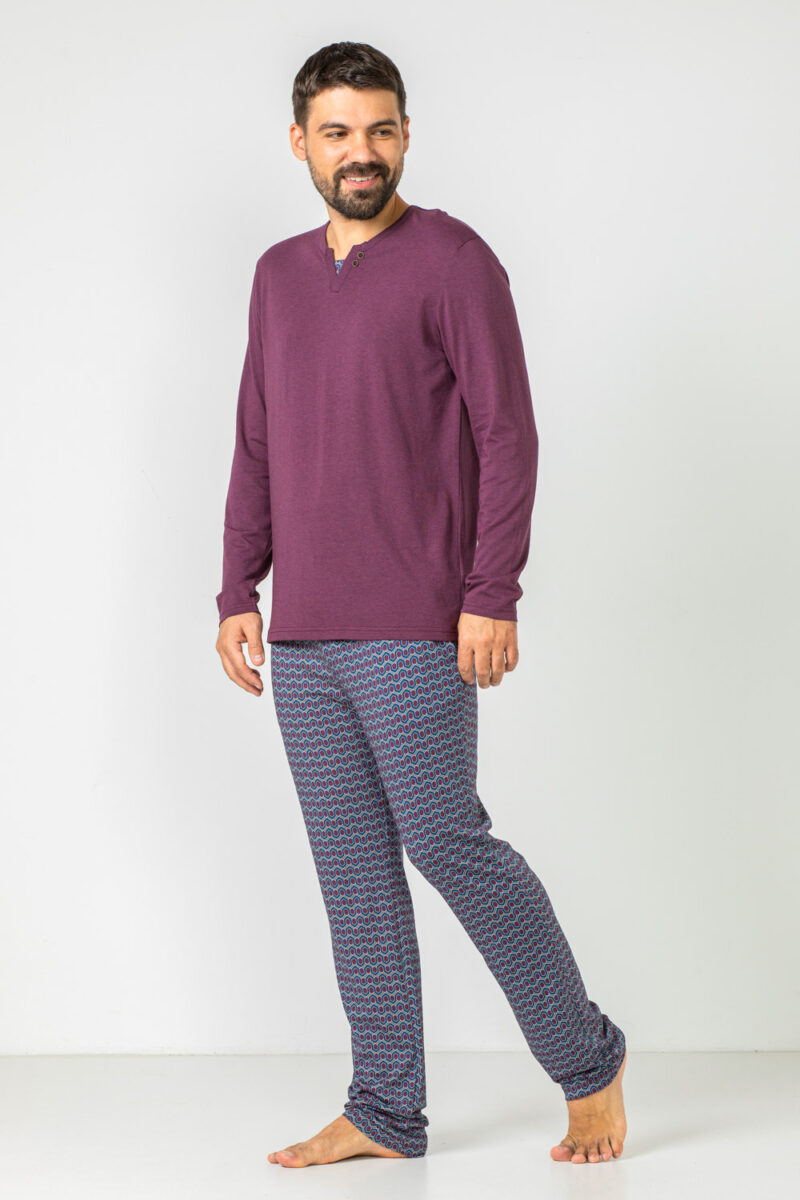 Pijama barbati Sofiaman S31-009Mov, modal