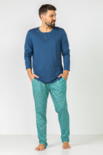 Pijama barbati Gerry, Soft&Seven by Sofiaman S31-007BM, modal, realizata din 50% bumbac si 50% modal
