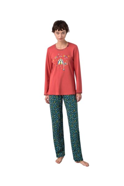 Pijama de dama multicolora Vamp 17555