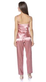 Set pijama dama satin roz Bella Lingerie PJ14O