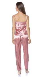 Set pijama dama satin roz Bella Lingerie PJ14S